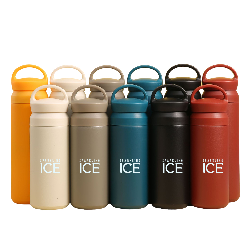350Ml Wide Mouth Drinking Bottle w/ Handle Lid, custom water bottle with logo imprint 7