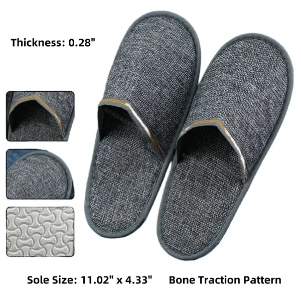 Disposable Linen Slippers - Premium Quality Comfort 10