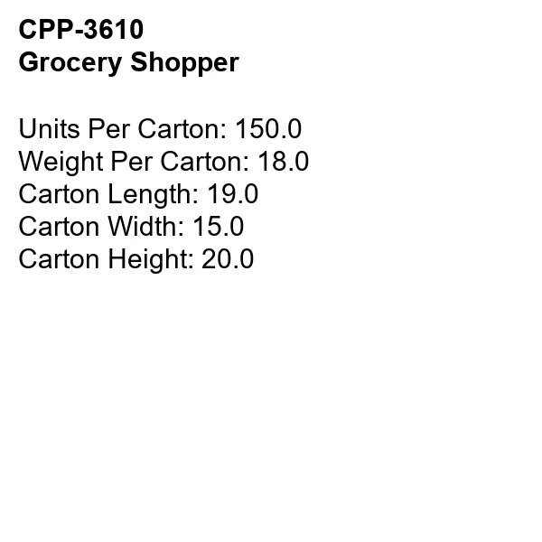 Grocery Shopper Bag 20