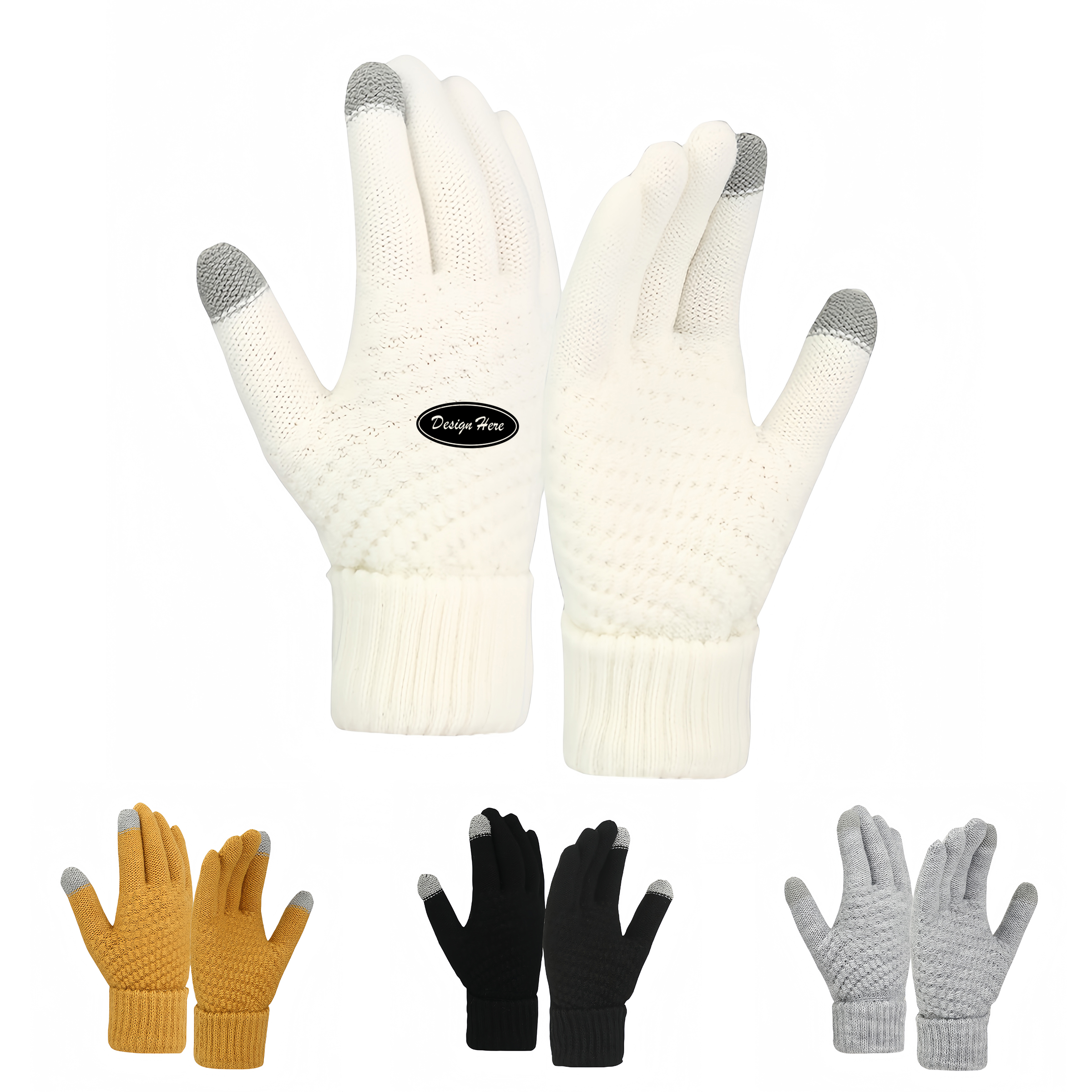 Touchscreen-Compatible Winter Gloves | Cozy & Personalized 3