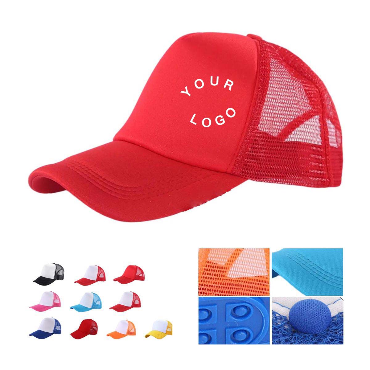 Cotton Polyester Mesh Cap for Hot Weather Comfort 2