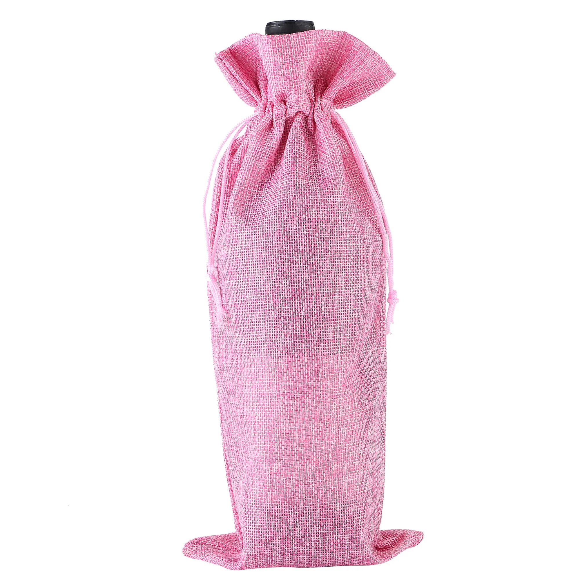 Wine Bottle Bag With Drawstring 10pcs 5