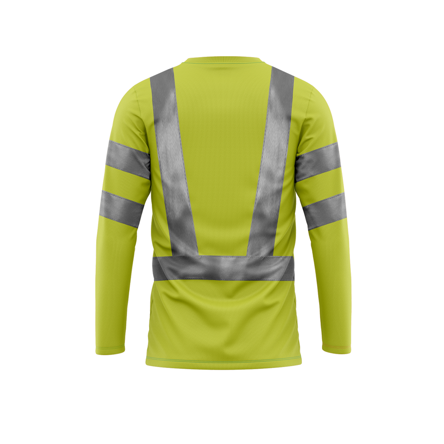 VISIPRO Long Sleeve Reflective Safety T-Shirt - Poly-Cotton 7