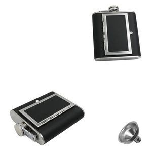 Oil Tank Shaped 5oz Stainless Steel Flask With Handle, custom water bottle with logo imprint 2
