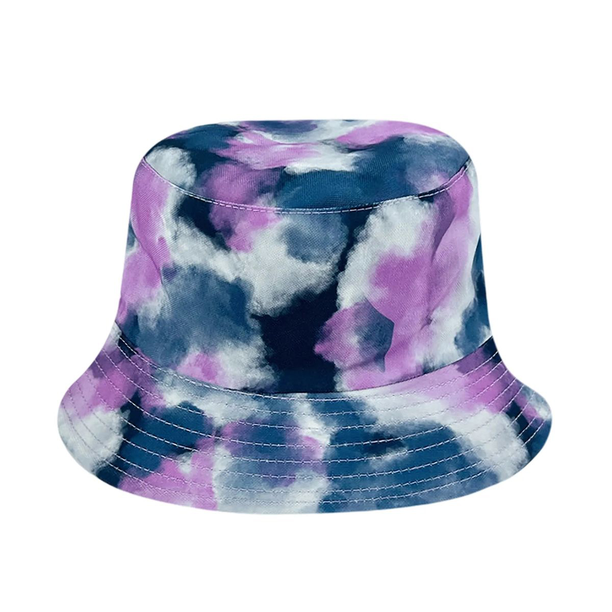 Plastic Tie Dye Hat with Foldable Double Sided Design 51