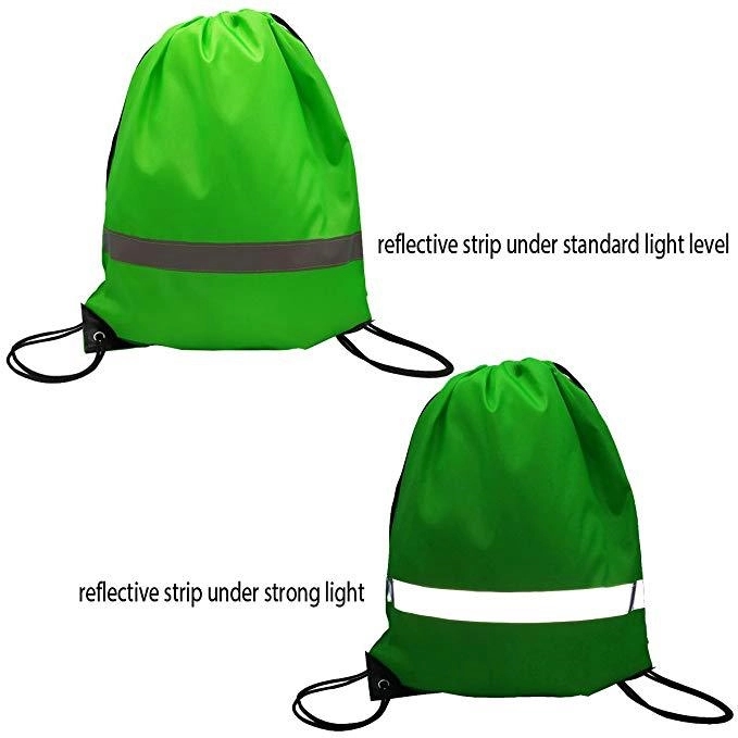 Reflective Stripe Drawstring Backpack 3