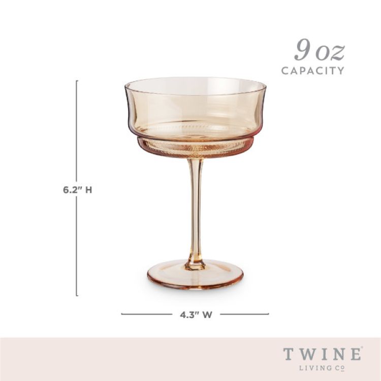 Twine Living® Tulip Coupe, set of 2 2