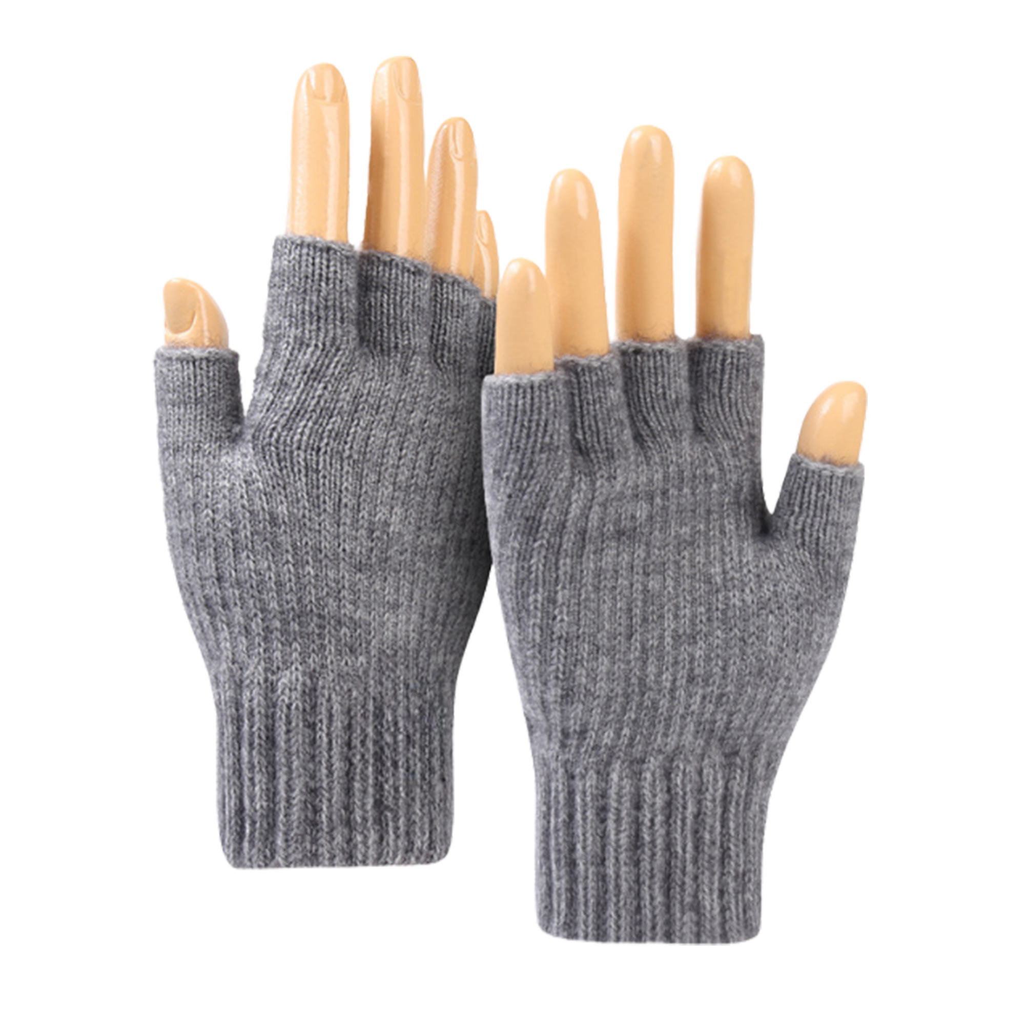 Flexible Winter Half Finger Knitted Gloves 5