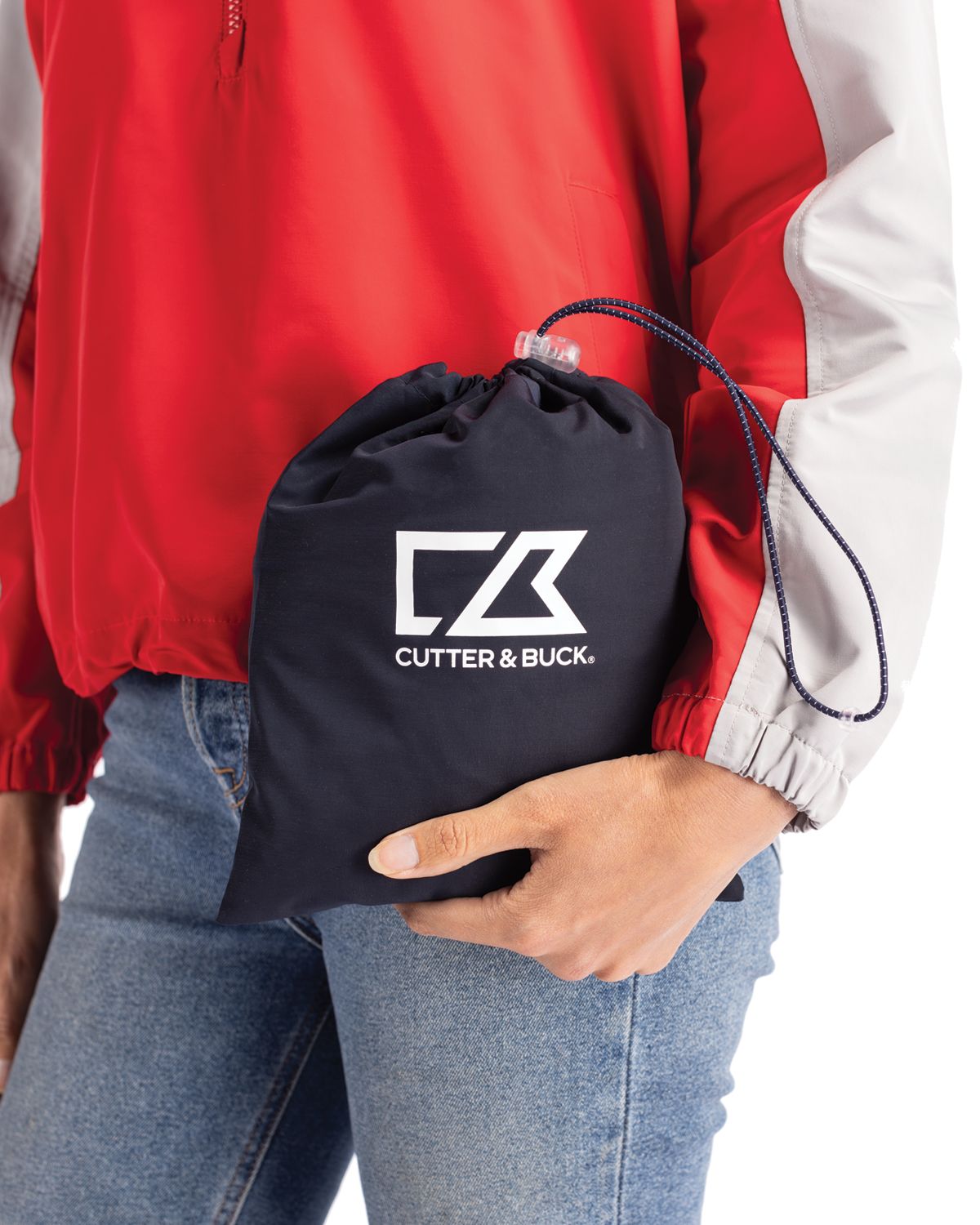 Cutter & Buck Charter Recycled Packable Womens Half Zip Anorak Jacket? 32