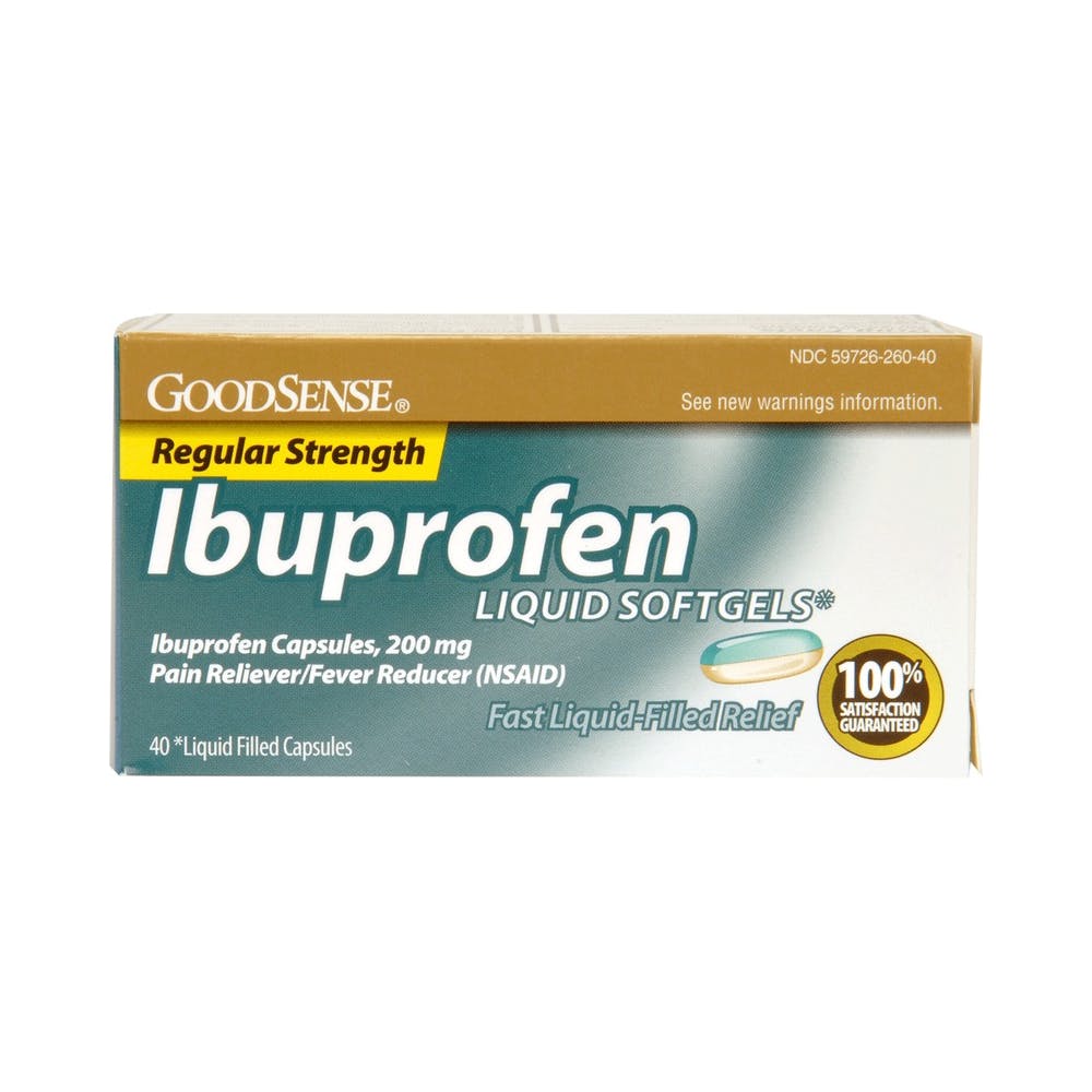 Ibuprofen Liquid Softgels - 200 mg NSAID 1