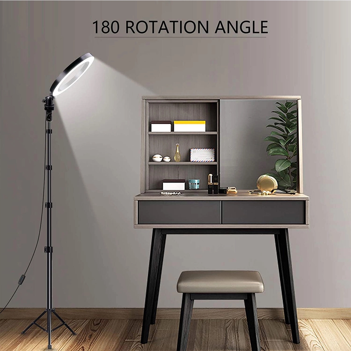 Selfie Ring Light with Tripod Stand & Phone Clip 3