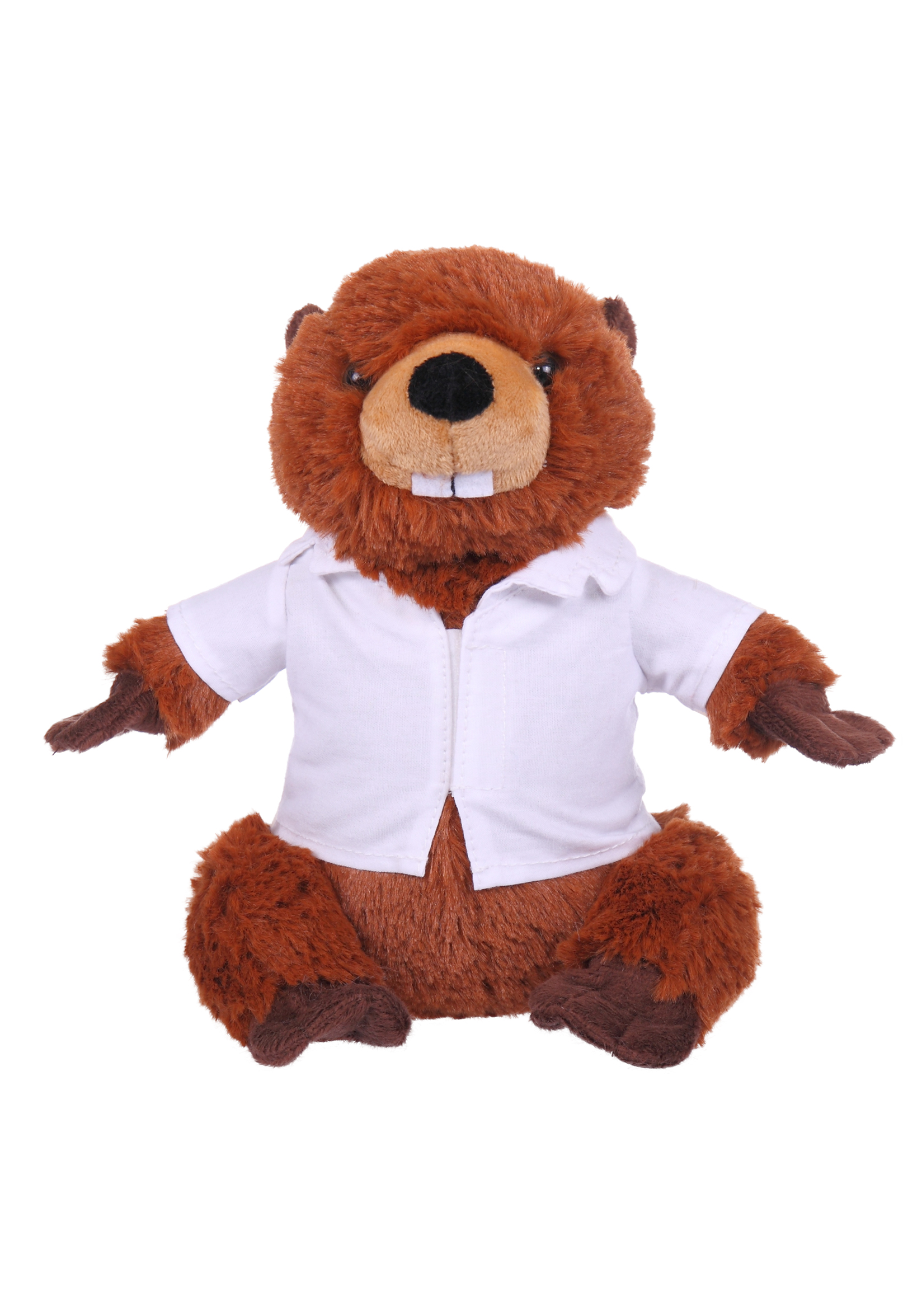 Soft Plush Beaver in Doctor Jacket