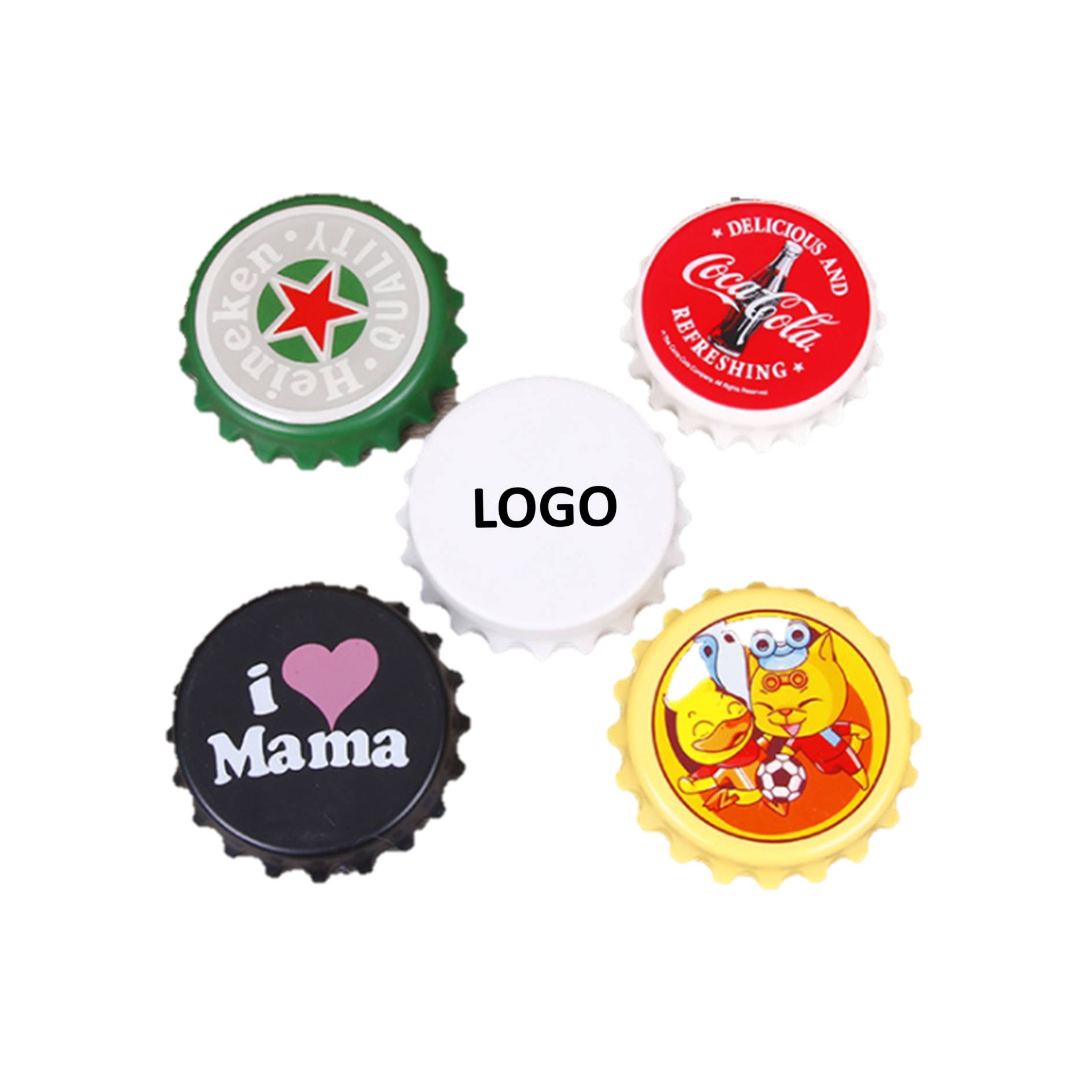 Bottle Cap Shaped Magnetic Opener 1