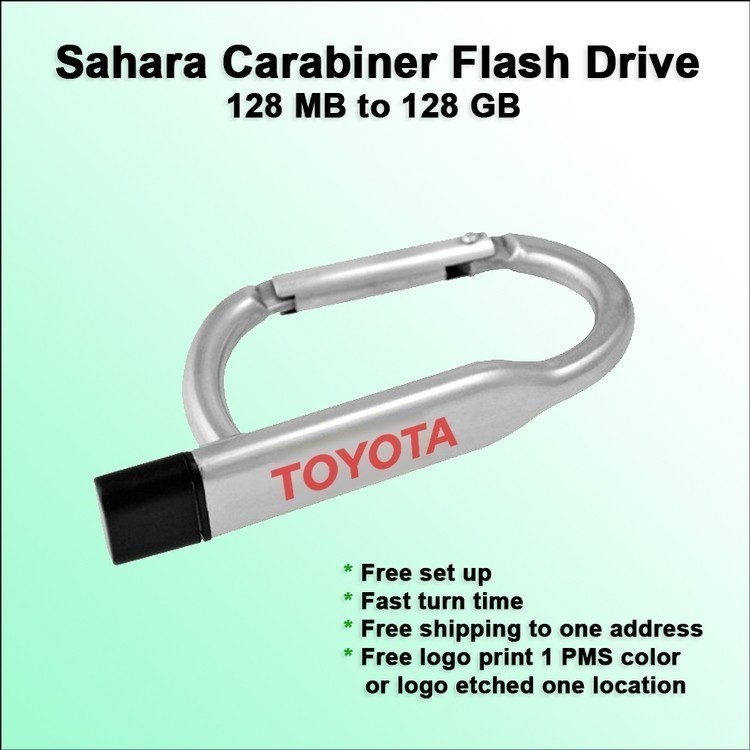 Sahara Carabiner Flash Drive / USB - 4 GB