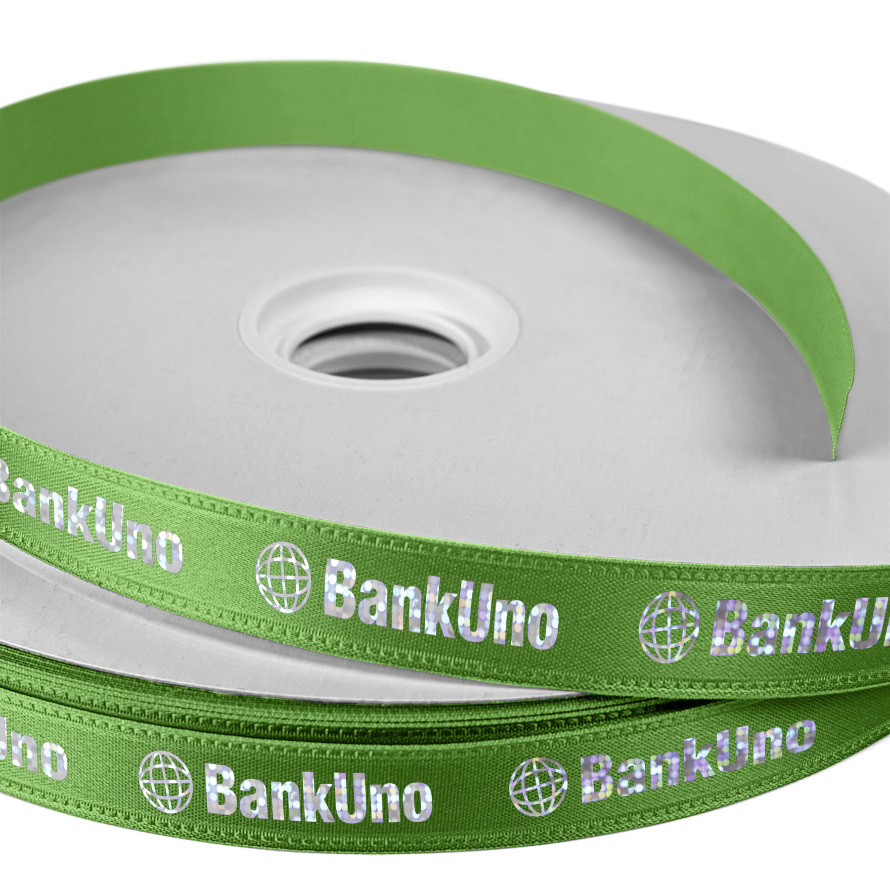 5/8" Badge Satin Ribbon - 50yd Roll - Foil Print 20