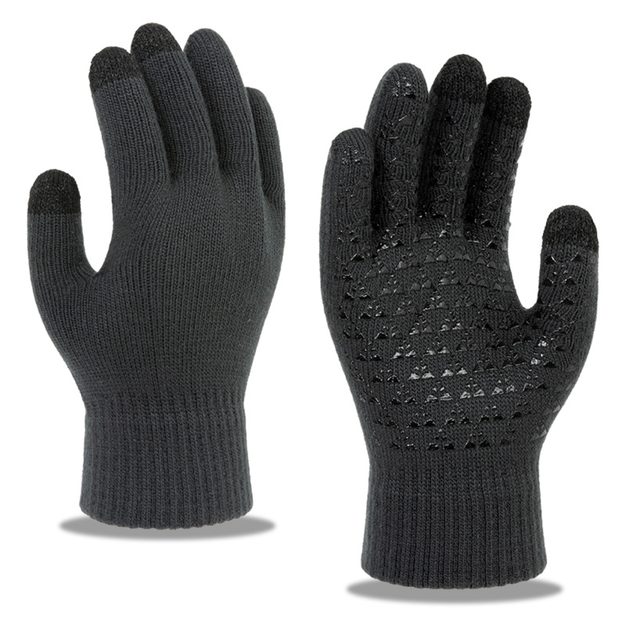 Thermal Stretch Touchscreen Gloves with Anti-Slip Silicone Palm 7
