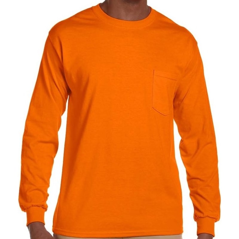 Gildan Ultra Cotton® 6 Oz. Long-Sleeve Pocket T-Shirt 6