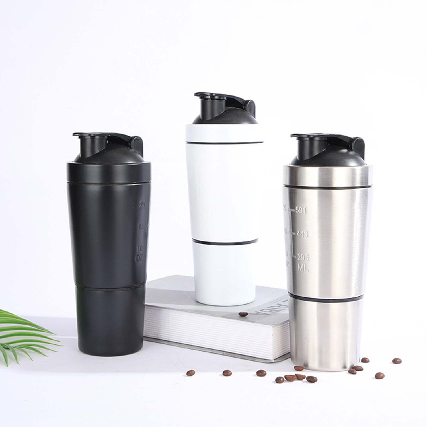 20Oz Stainless Steel Shaker Bottle, custom water bottle with logo imprint 3