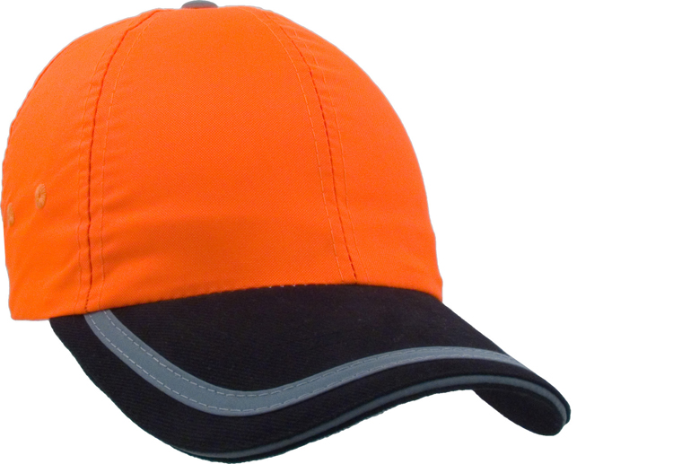 6 Panel Fluorescent Polyester Safety Cap 6