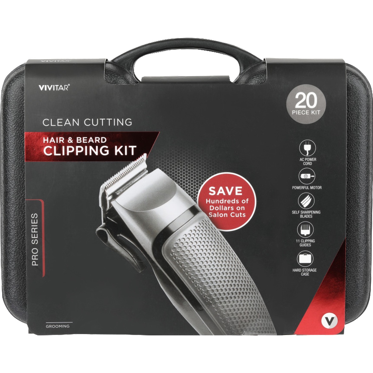 Vivitar® 20 Piece Hair & Beard Clipping Kit 9