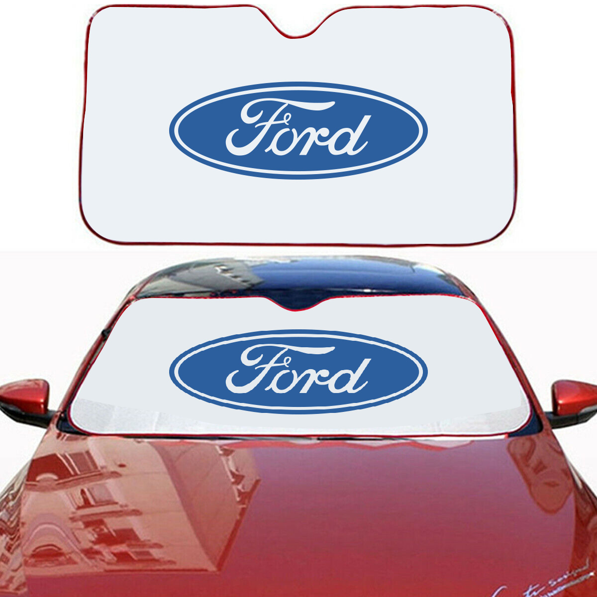 Custom Front Windshield Sun Shade (Large Size) 1