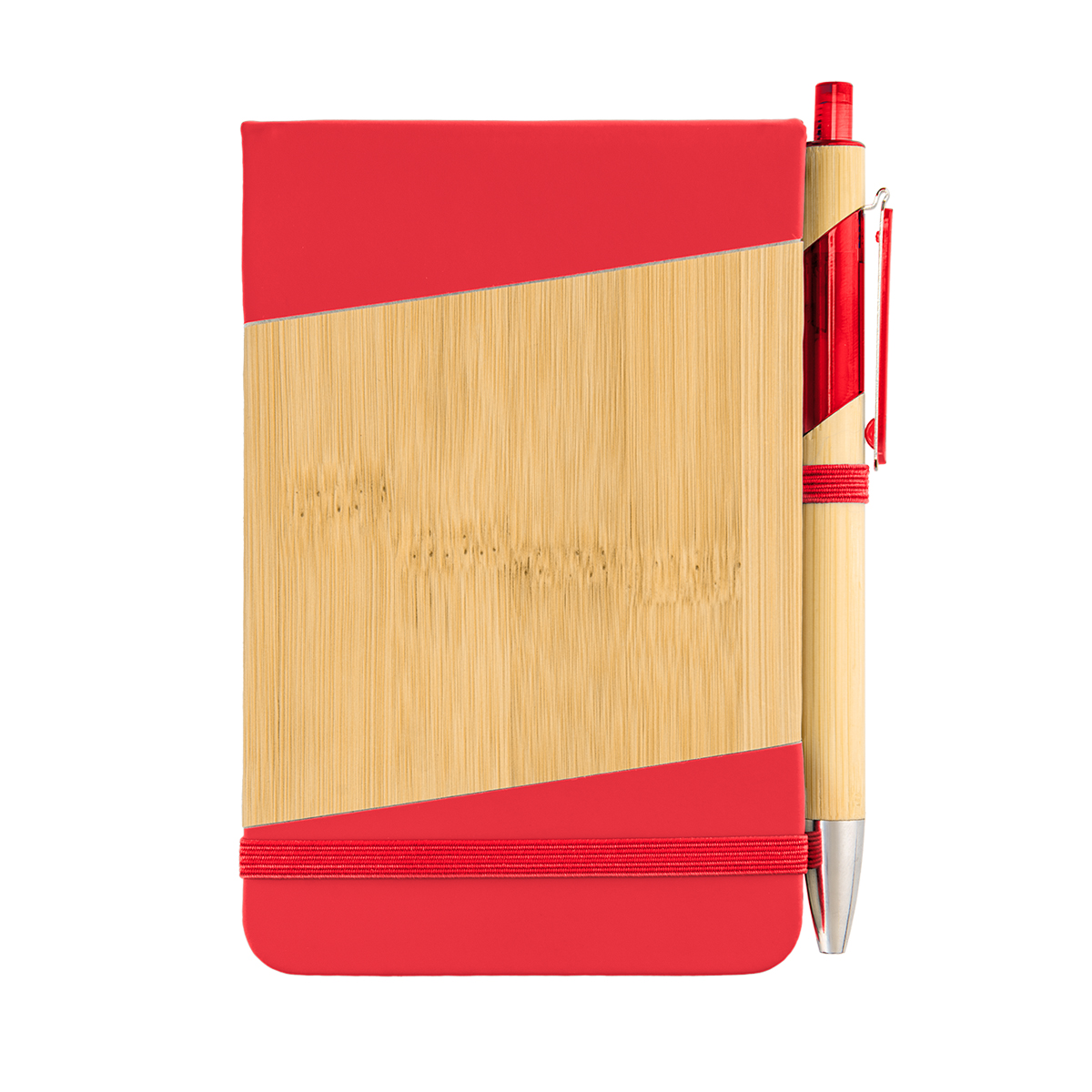 Bamboo Look Jotter & Pen 4