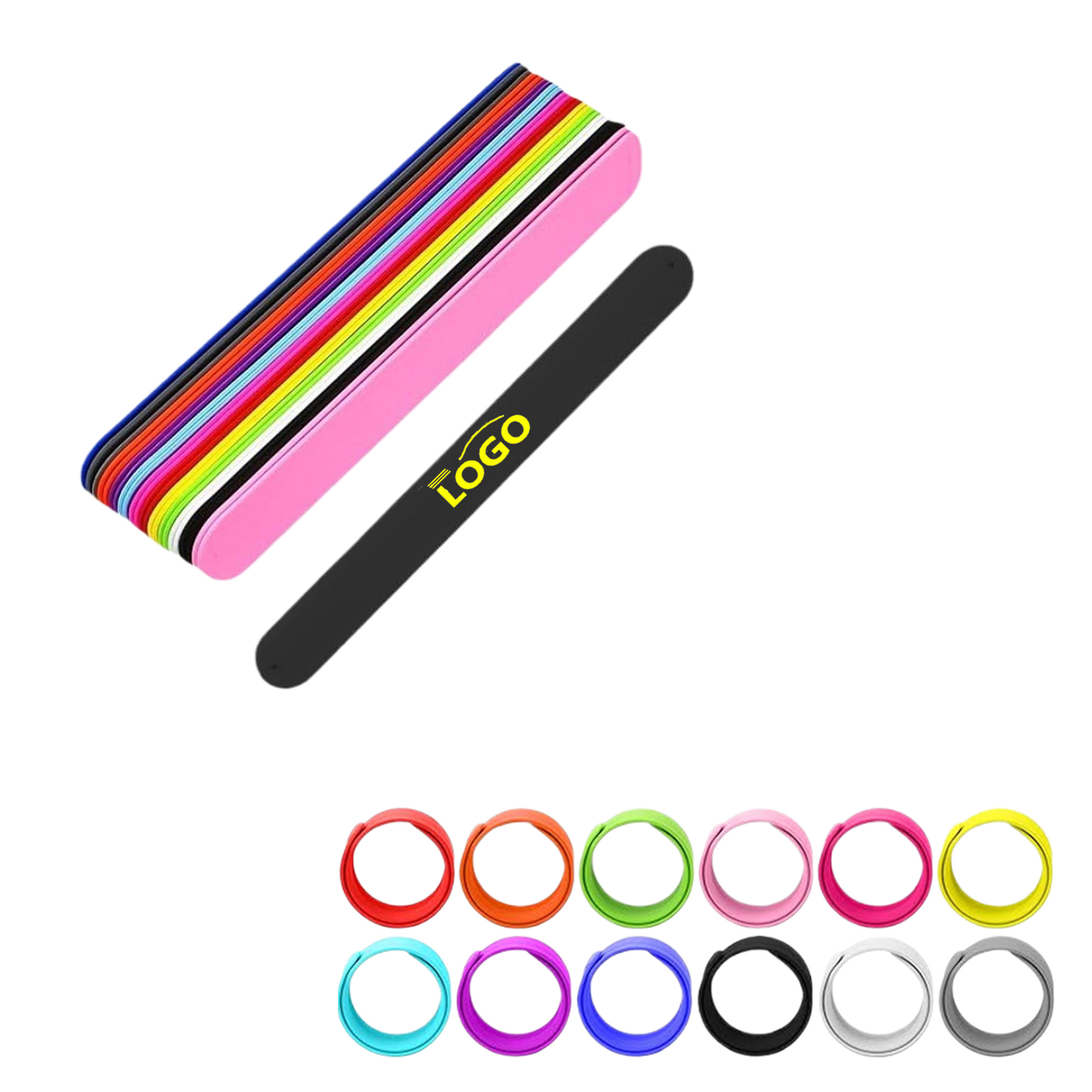 Custom Silicone Slap Wristbands 2