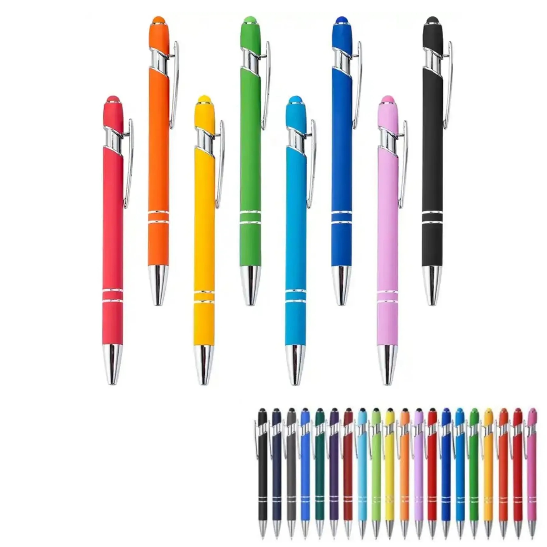 Soft-Touch Ballpoint Pen with Stylus 7