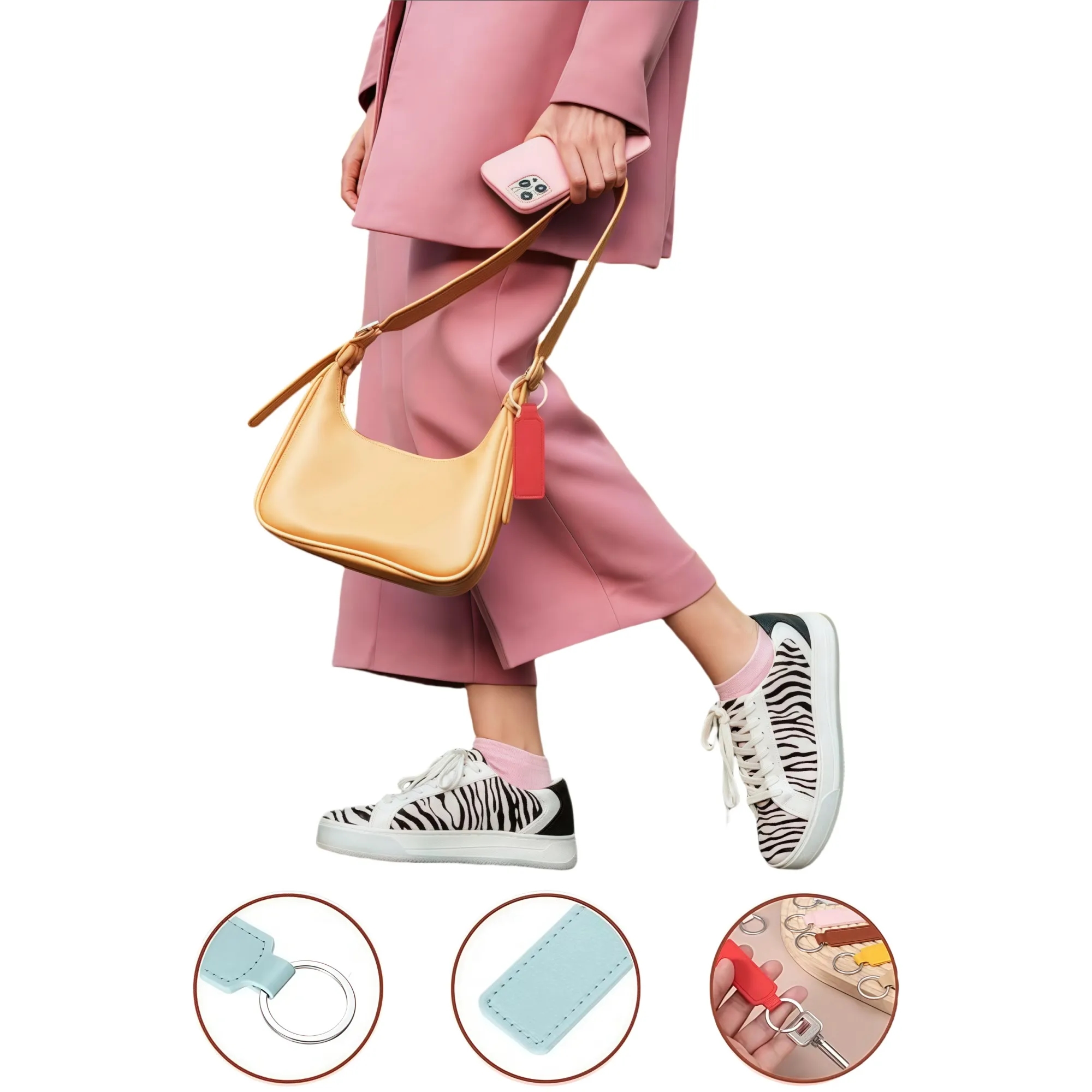 Premium PU Leather Keychain 9