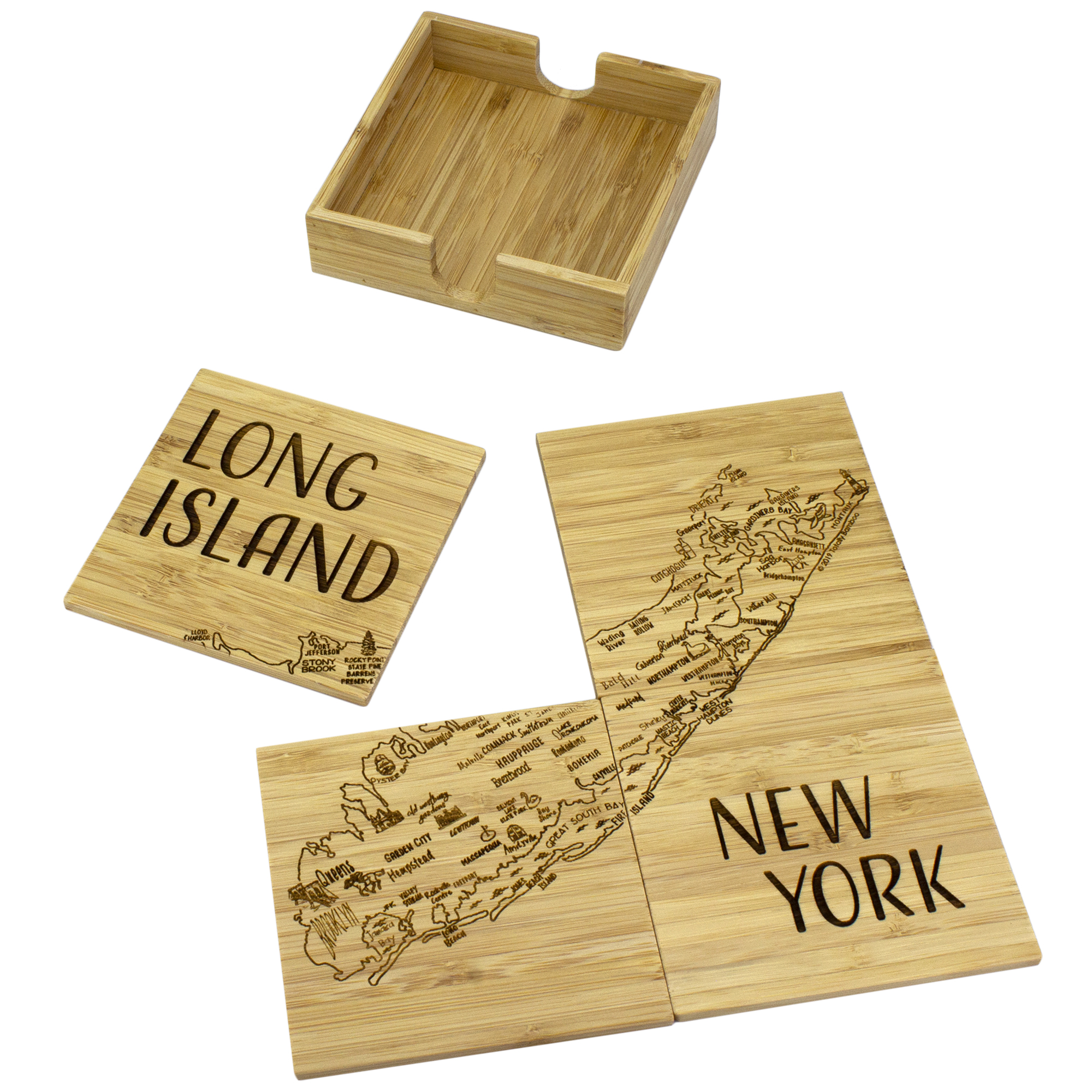 Long Island Puzzle Coaster Set 8