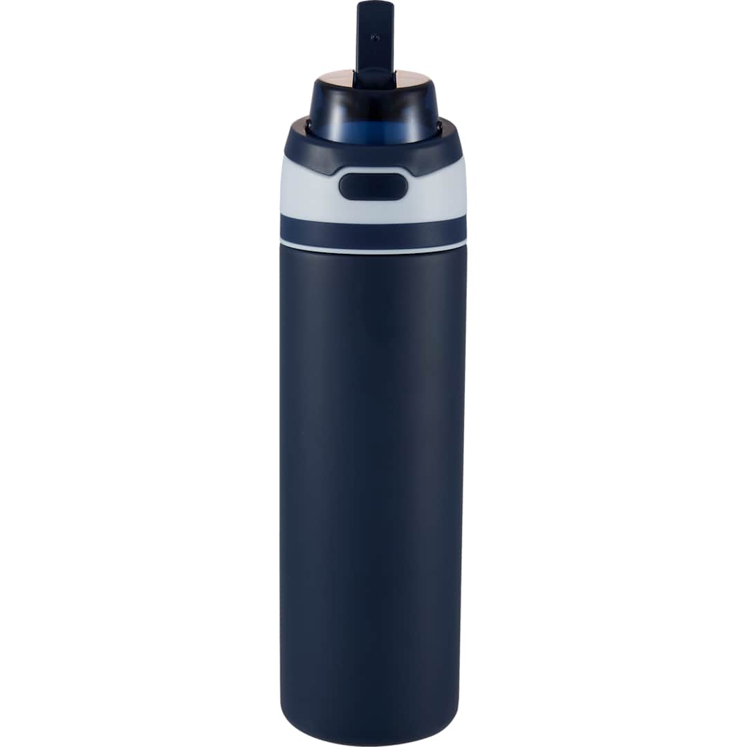 Elvin 28oz Recycled Stainless Flip Straw Bottle, custom water bottle with logo imprint 26