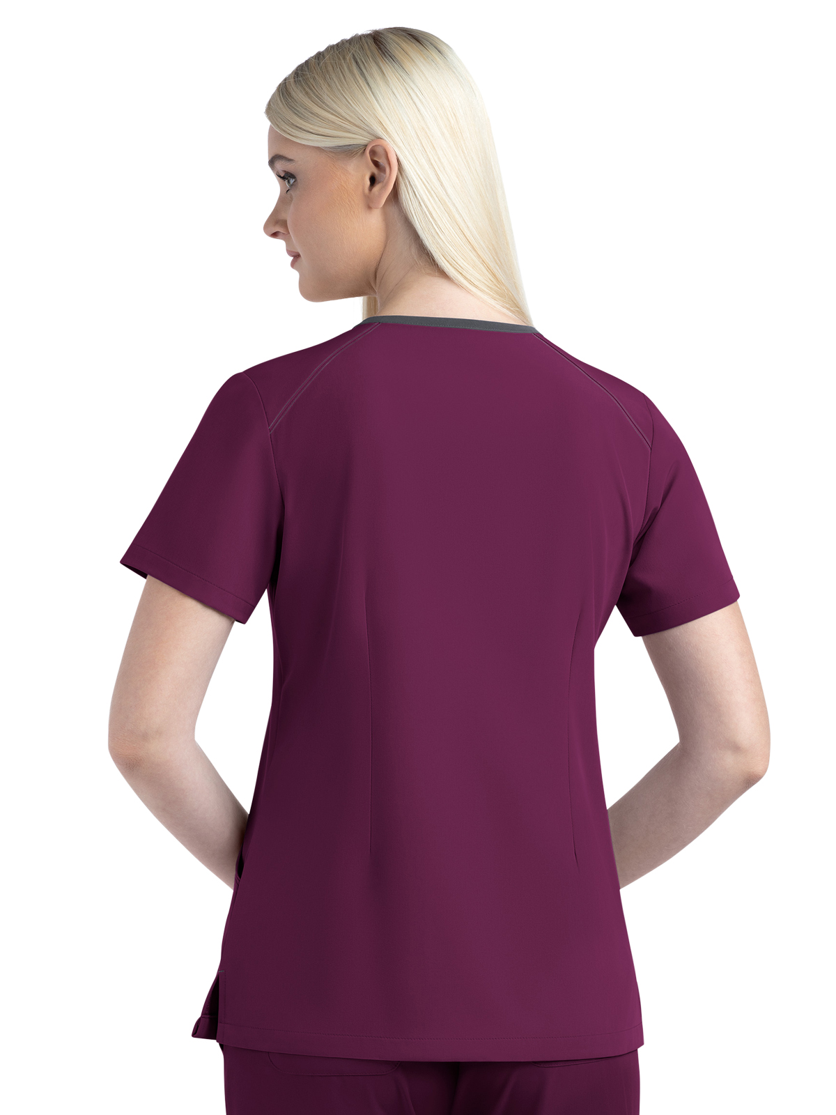 Maevn - Matrix Impulse - Women's Three-Pocket Contrast Stitching V-Neck Top 25
