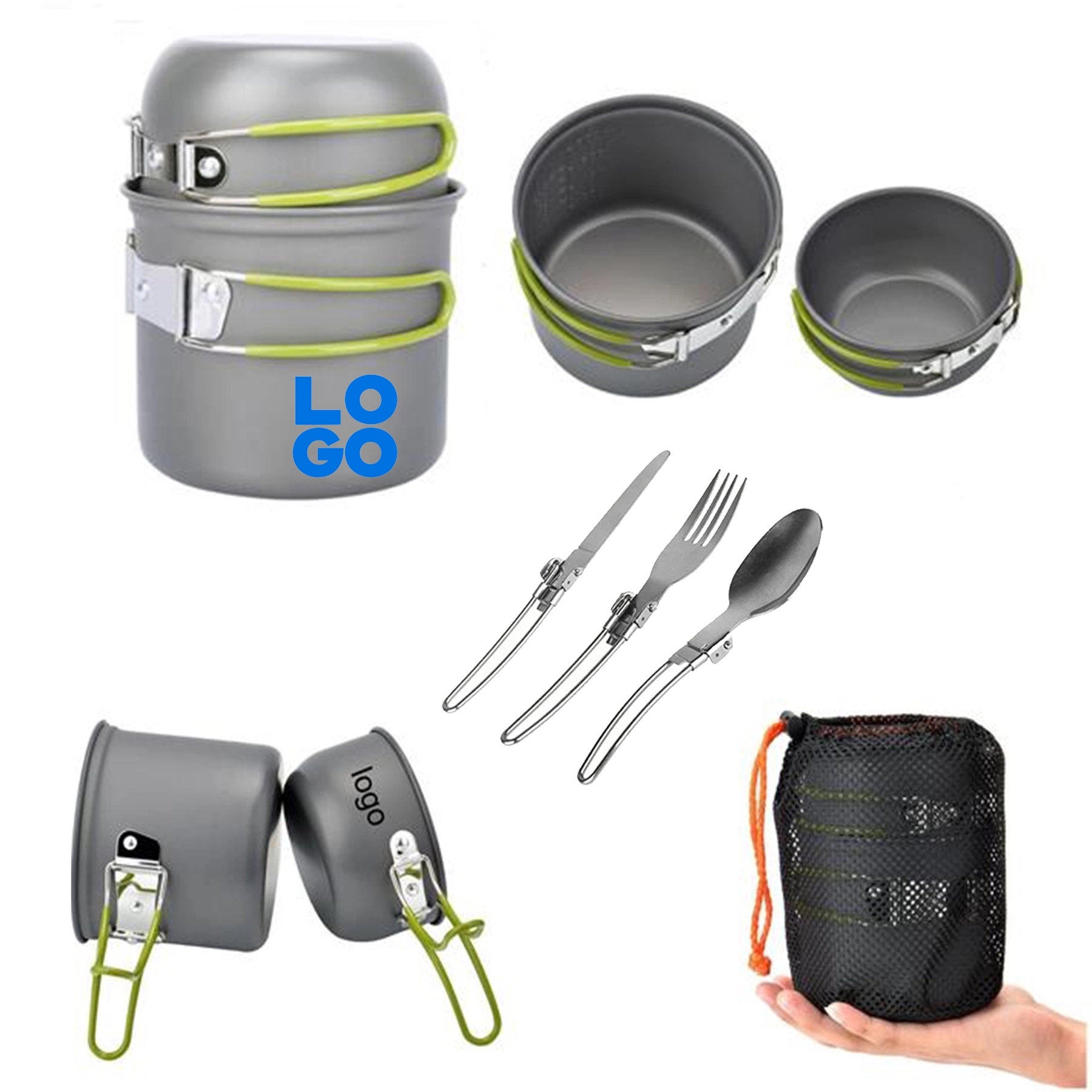 Outdoor Portable Camping Pot Set 2