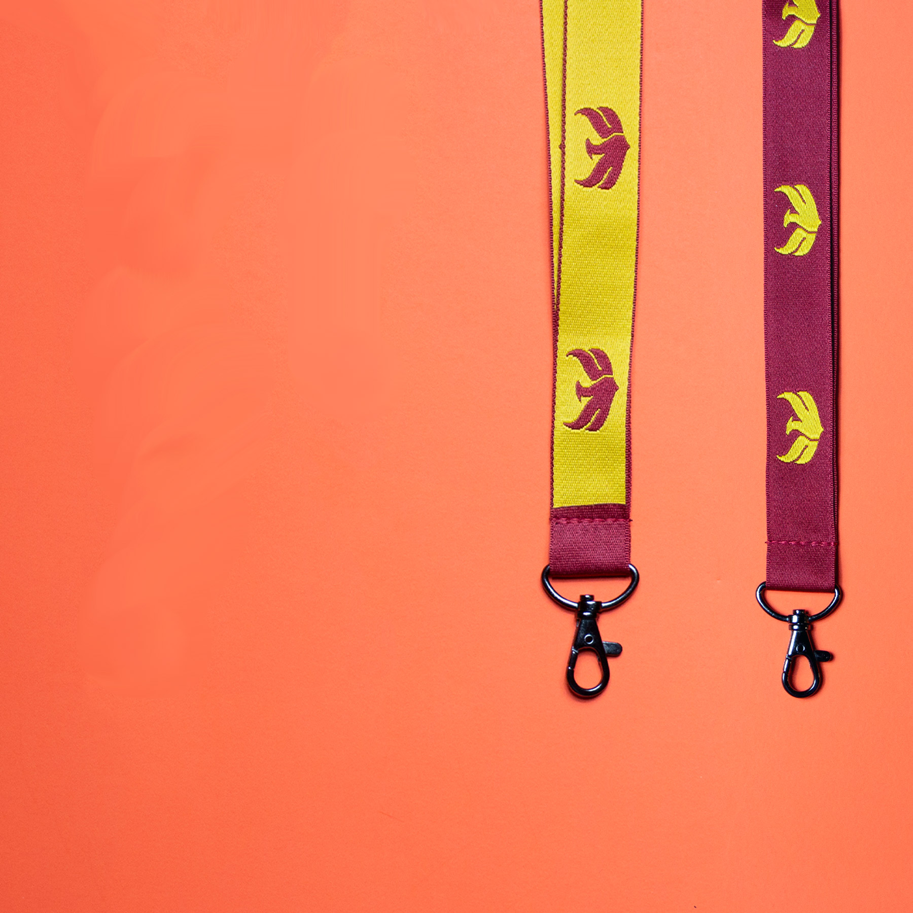 Woven Lanyards: 1/2" W x 36" L 1