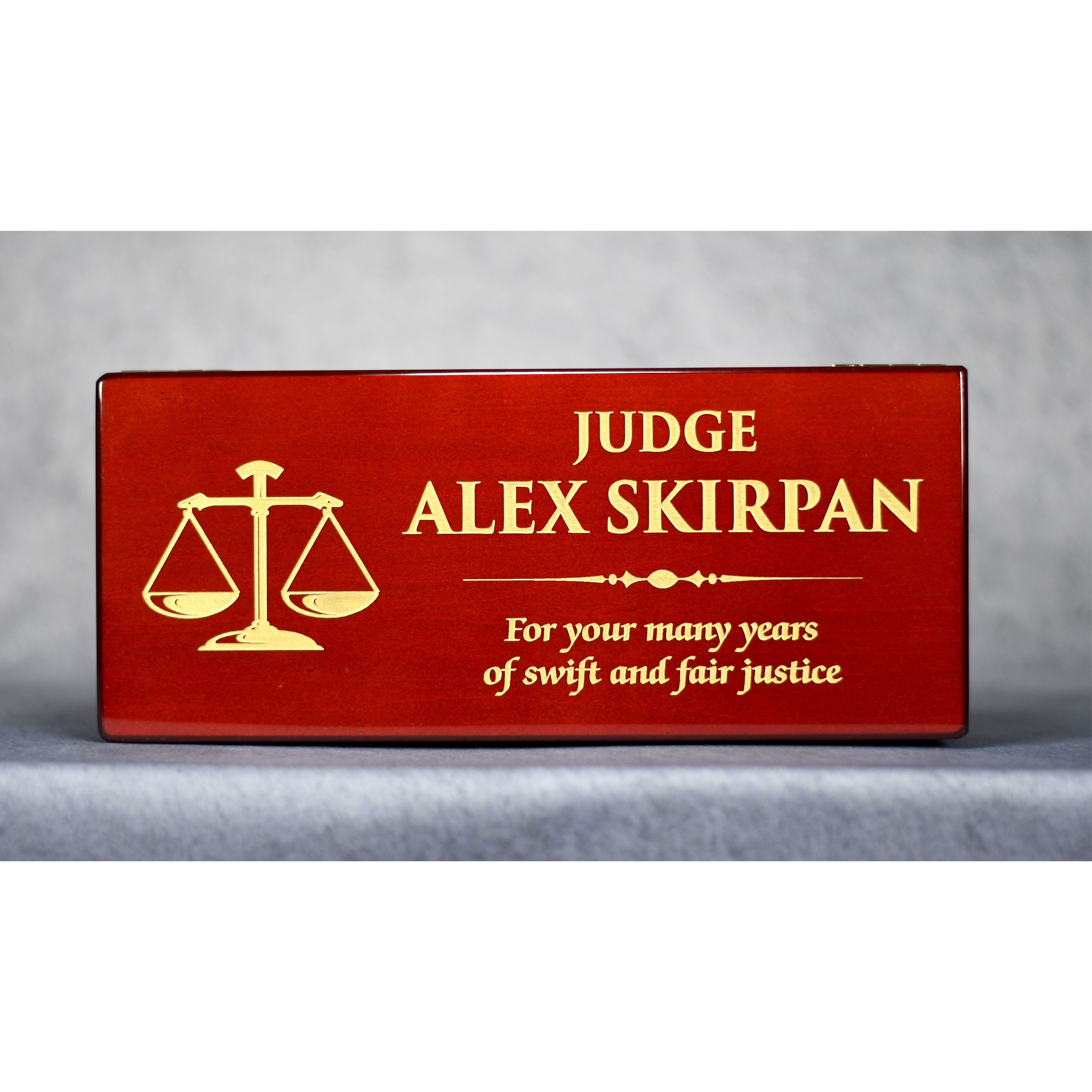 Rosewood Gavel And Case 3