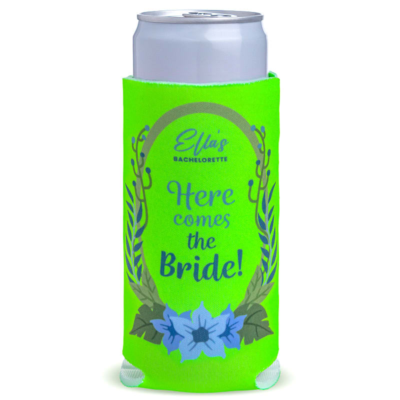 Fluorescent Neon Collapsible SLIM Can Coolers 6