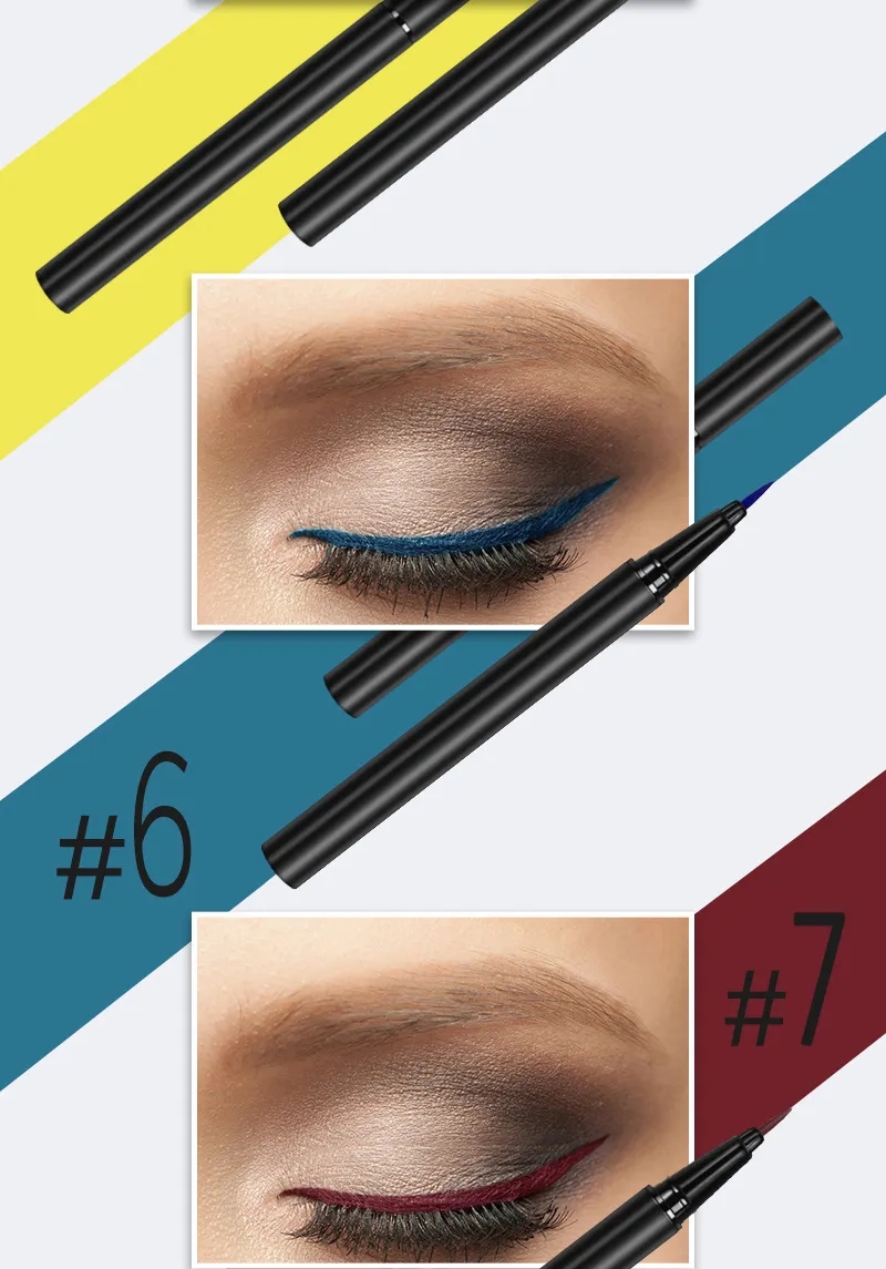 Professional Brush Tip Eyeliner Waterproof For Makeup Artists Salon Private Label 3
