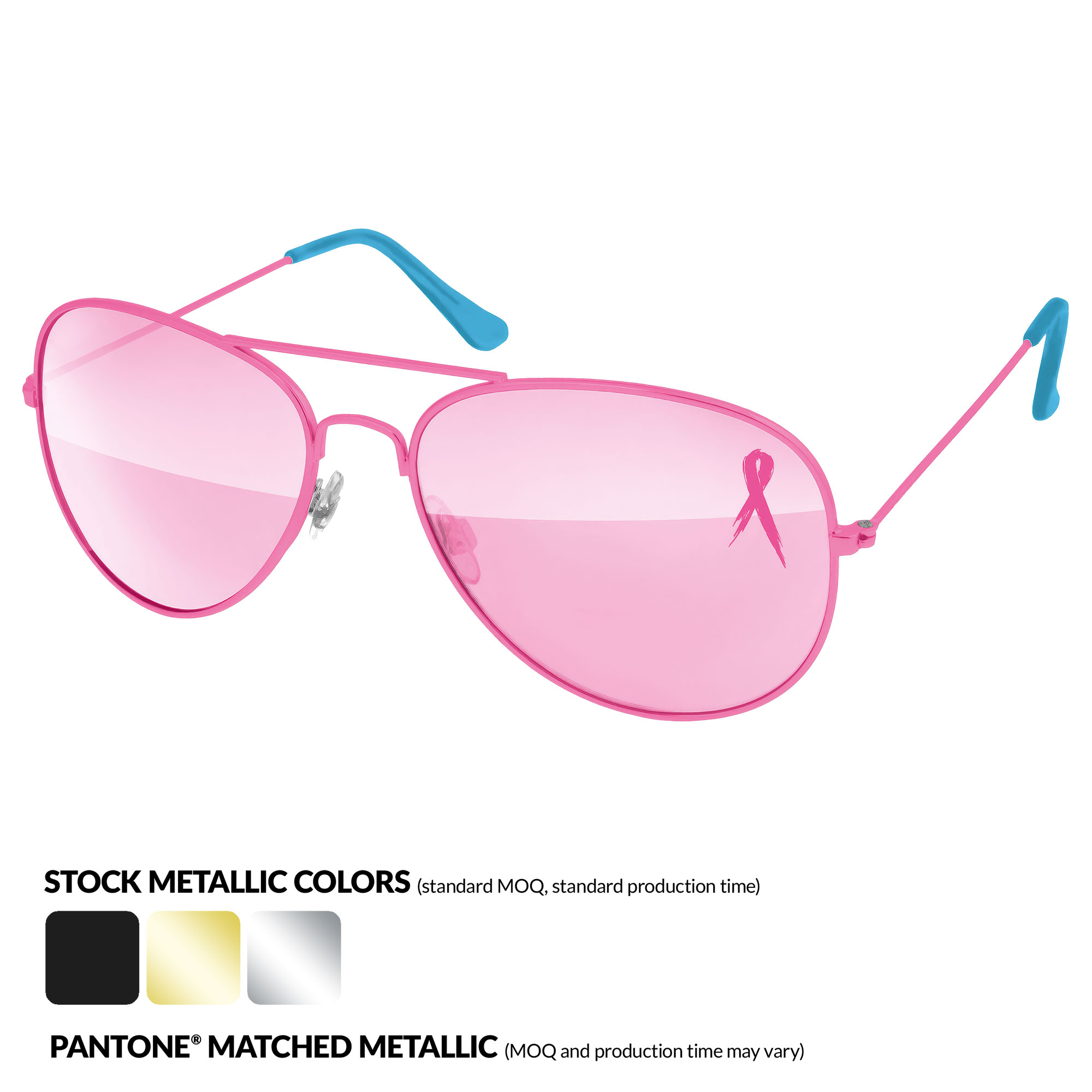 PMS Metal Aviator Sunglasses