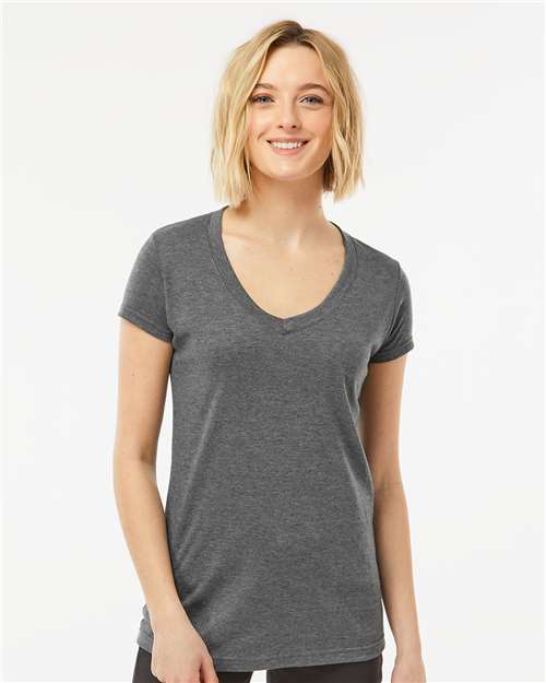 Women's Poly-Rich V-Neck T-Shirt - 244 15