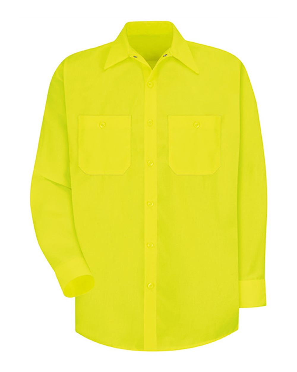Enhanced Visibility Long Sleeve Work Shirt Tall Sizes