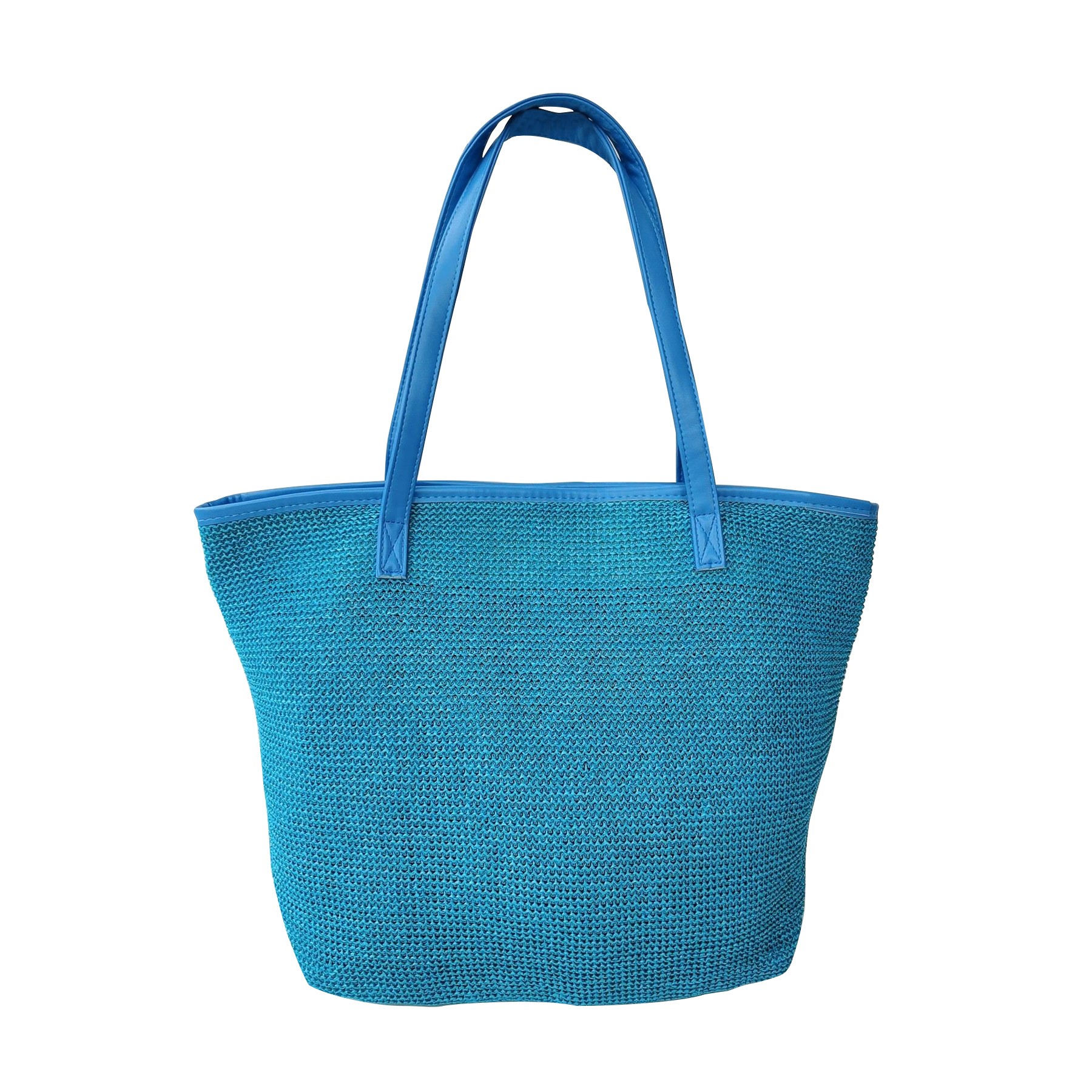 Large Women Straw Beach Bag, custom tote bag with logo imprint 2