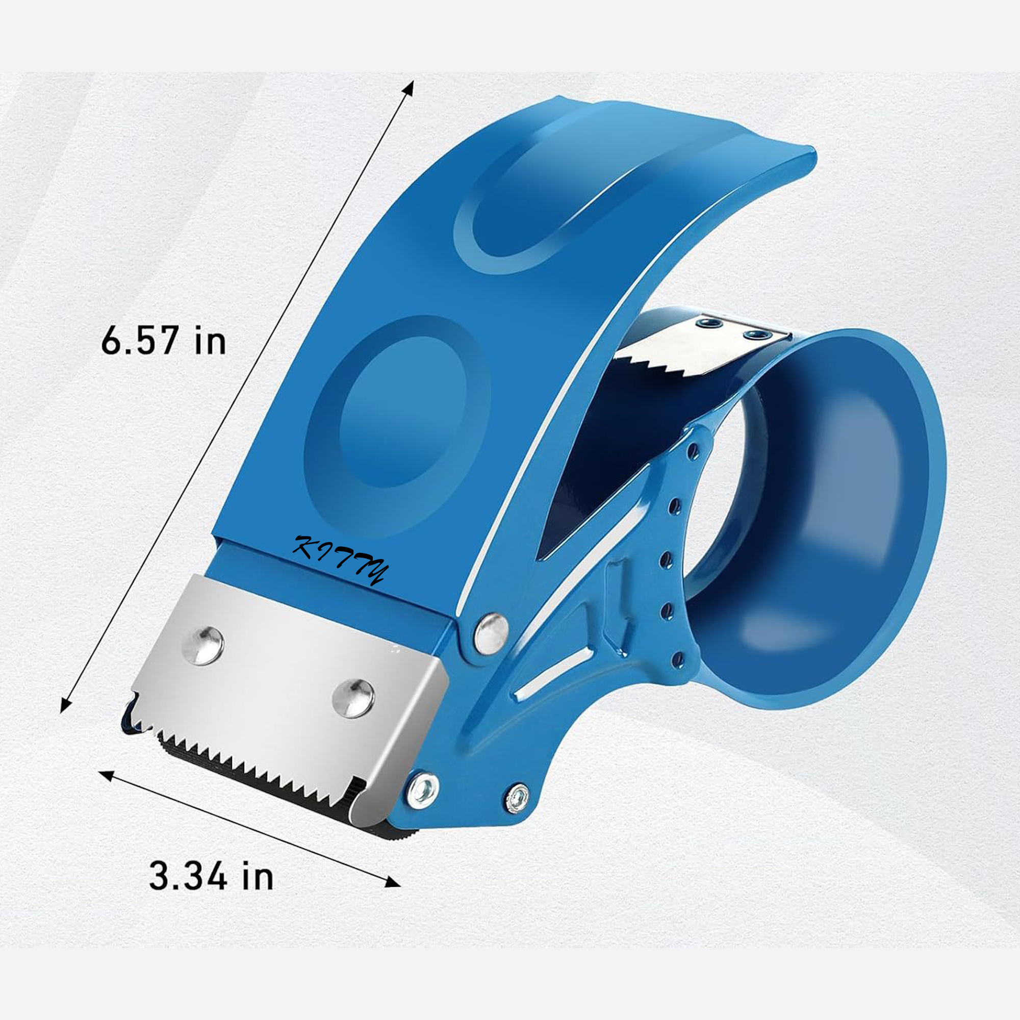 Metal Transparent Tape Dispenser, custom desk accessory with logo imprint 2