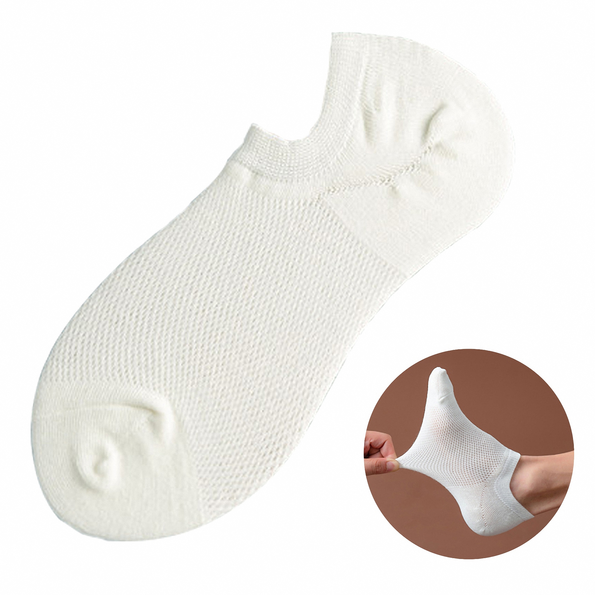 Men's Invisible Cotton Ankle Socks 1