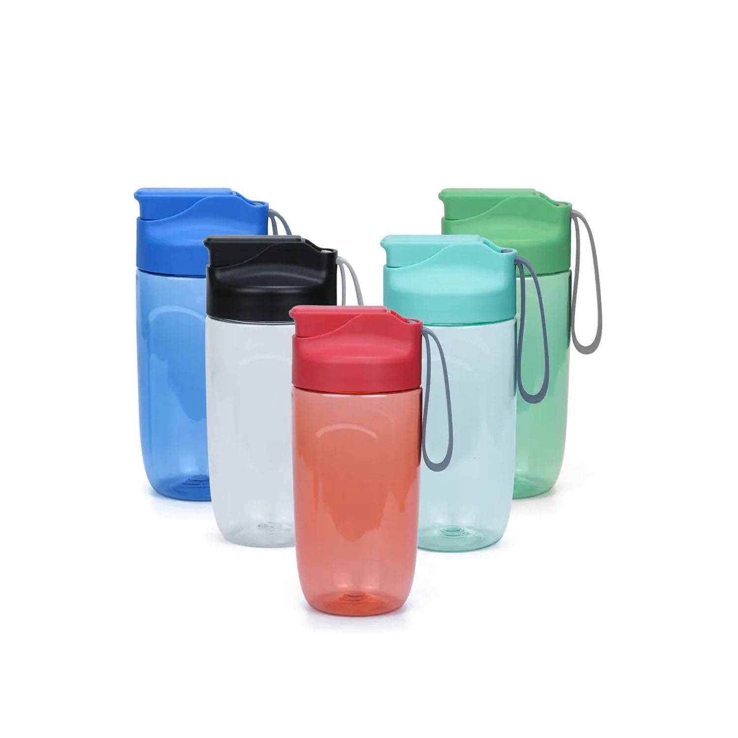 14oz PC large capacity shaker bottle with sling 4