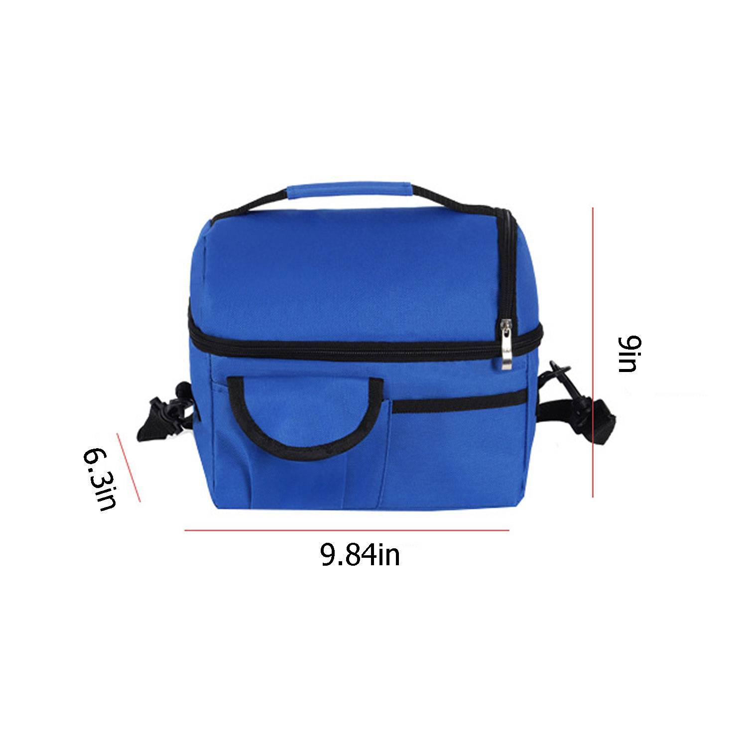 Double insulated crossbody lunch bag cooler 2