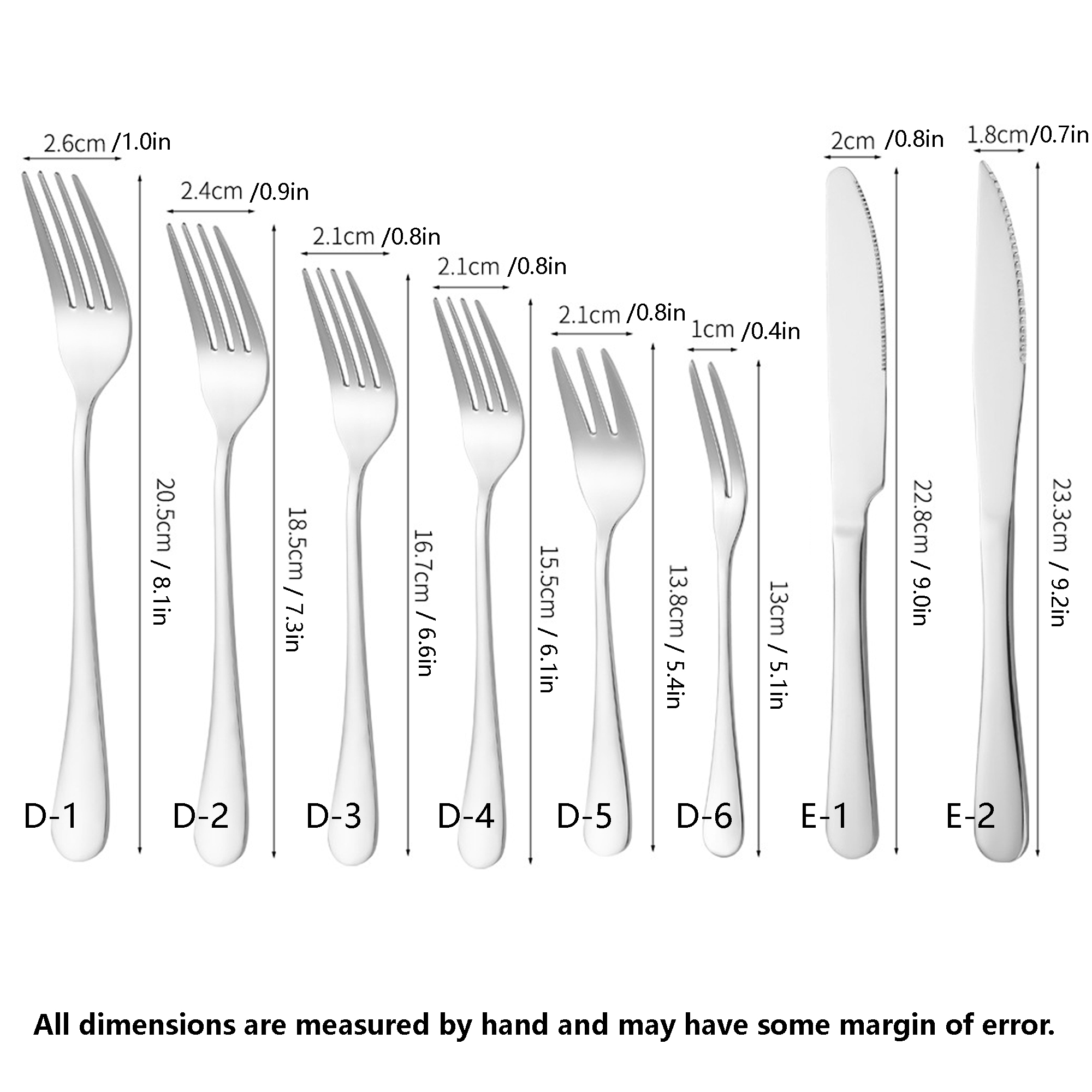 Commercial-Grade Stainless Cutlery Knife,more tableware combinations are available for selection. 2