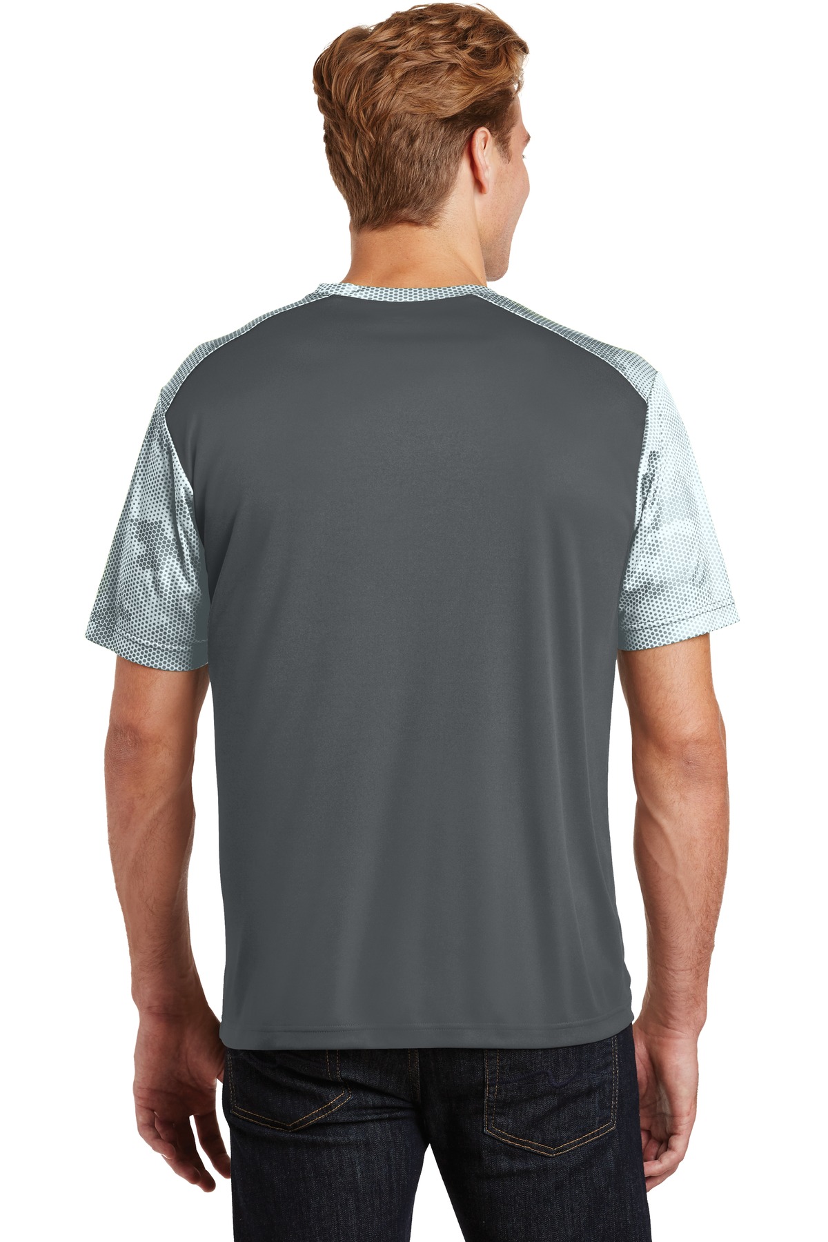 Sport-Tek CamoHex Colorblock Tee. ST371 3