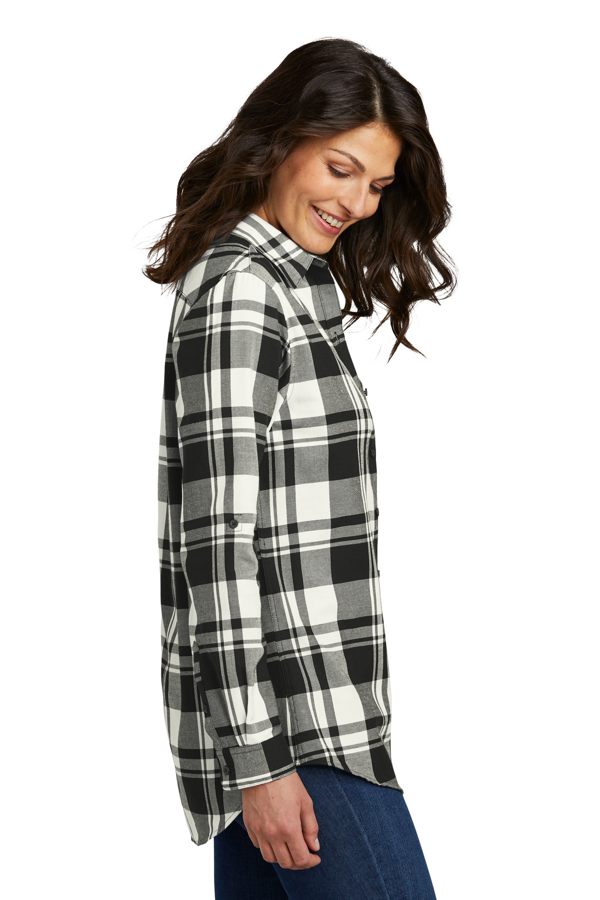 Port Authority Women's Plaid Flannel Tunic . LW668 17