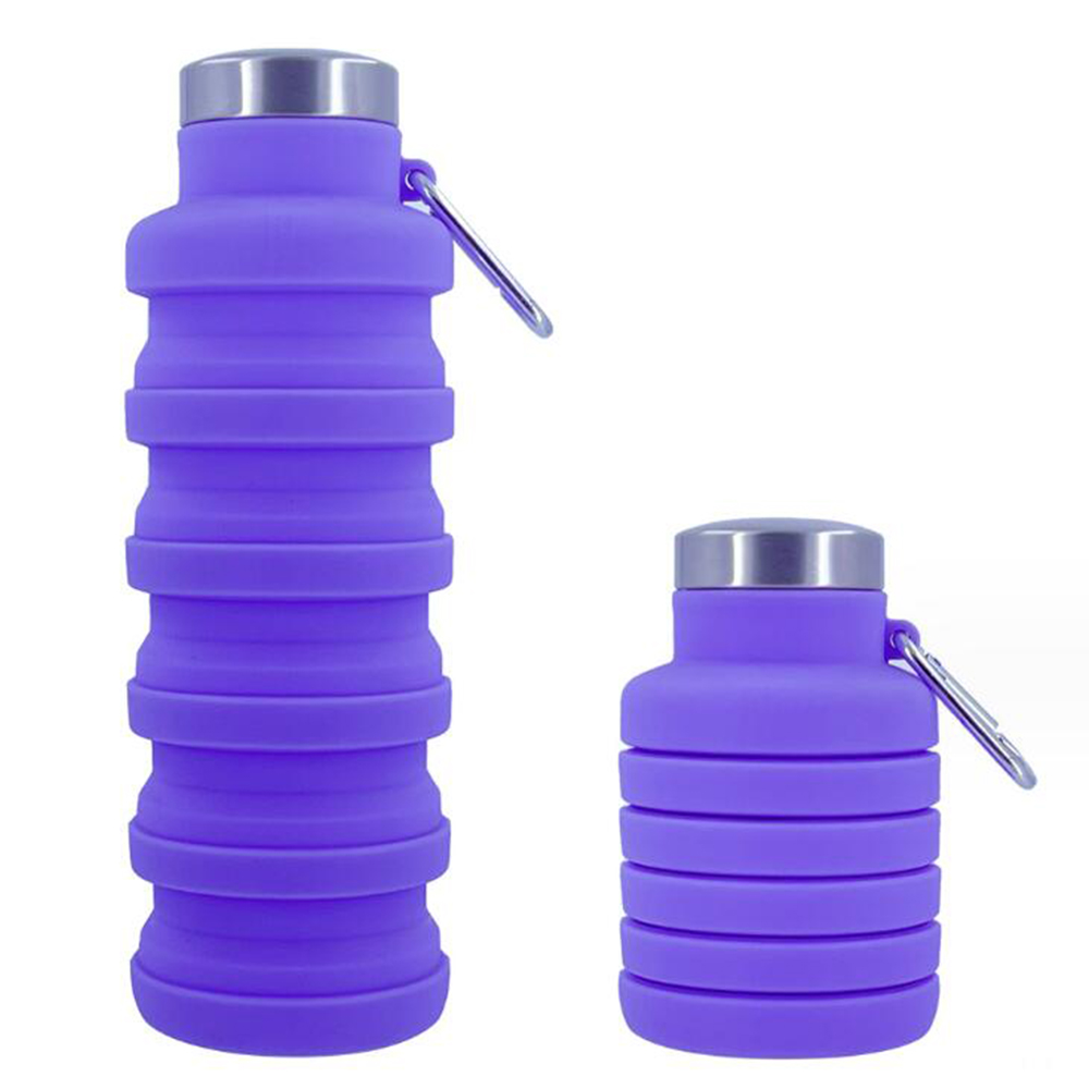 18 Oz Foldable Silicone Water Bottle 7