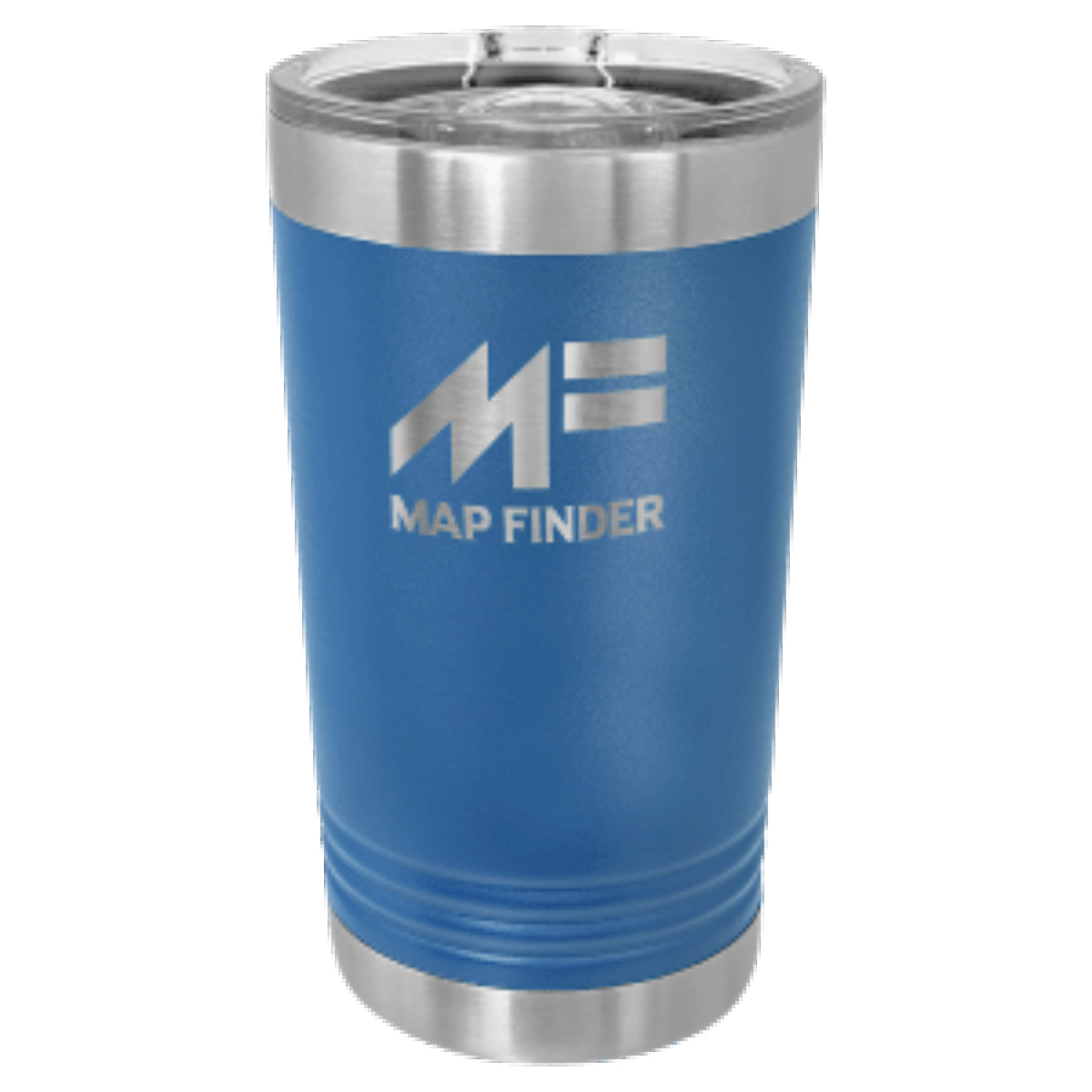 16 oz. Royal Blue Laser Engraved Polar Camel Pint Tumbler w/Slider Lid 1